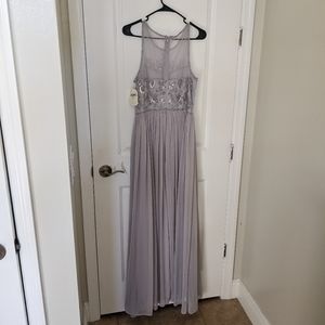 Altar'd State Formal Grey Gown size L nwt